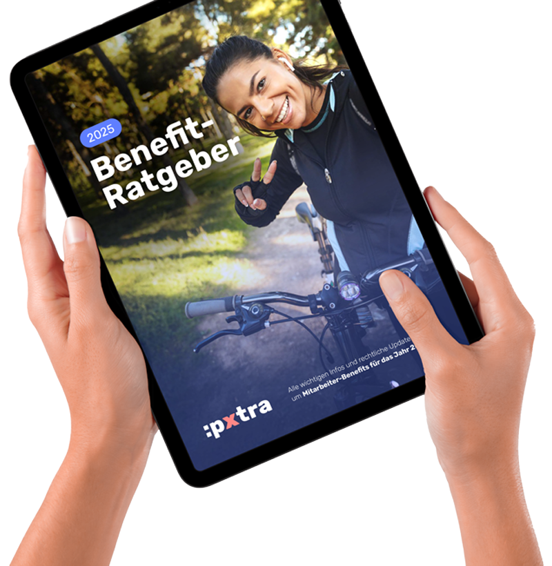 Mockup eines Tablets für den Benefit-Ratgeber 2025